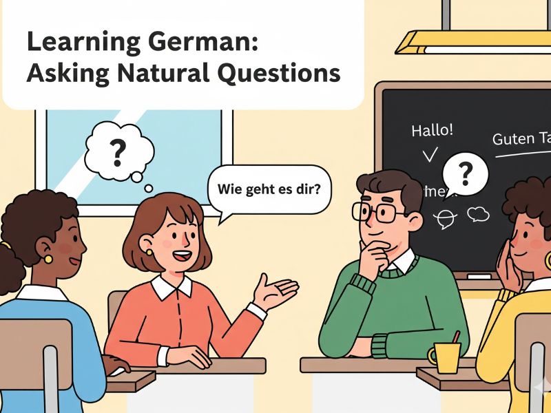 Học Tiếng Đức: Làm sao để đặt câu hỏi gián tiếp tự nhiên như người bản xứ?