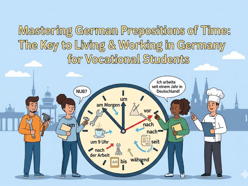 Làm Chủ Giới Từ Thời Gian Tiếng Đức: Chìa Khóa Sống & Làm Việc Tại Đức Cho Du Học Sinh Nghề