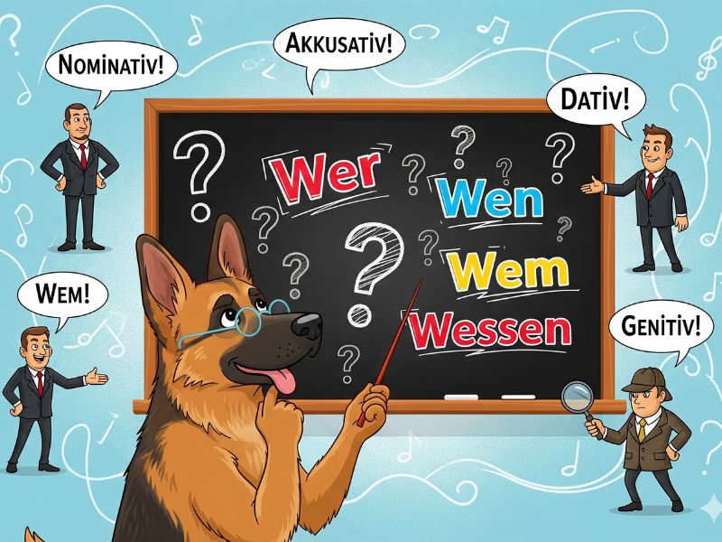 Wer, Wen, Wem, Wessen: Nắm vững các câu hỏi ai, cái gì trong tiếng Đức