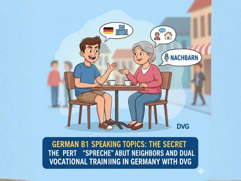 Chủ Đề Nói B1 Tiếng Đức: Bí Quyết 'Spreche' Về Hàng Xóm và Du Học Nghề Kép Tại Đức Cùng DVG